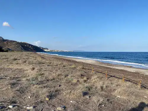 This is a beach in Mojácar