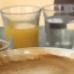 A risk of working from a local cafe, not just the coffee appears, but a small bowl of nuts, a small juice and a small water. Taking expensive real estate on your table for one