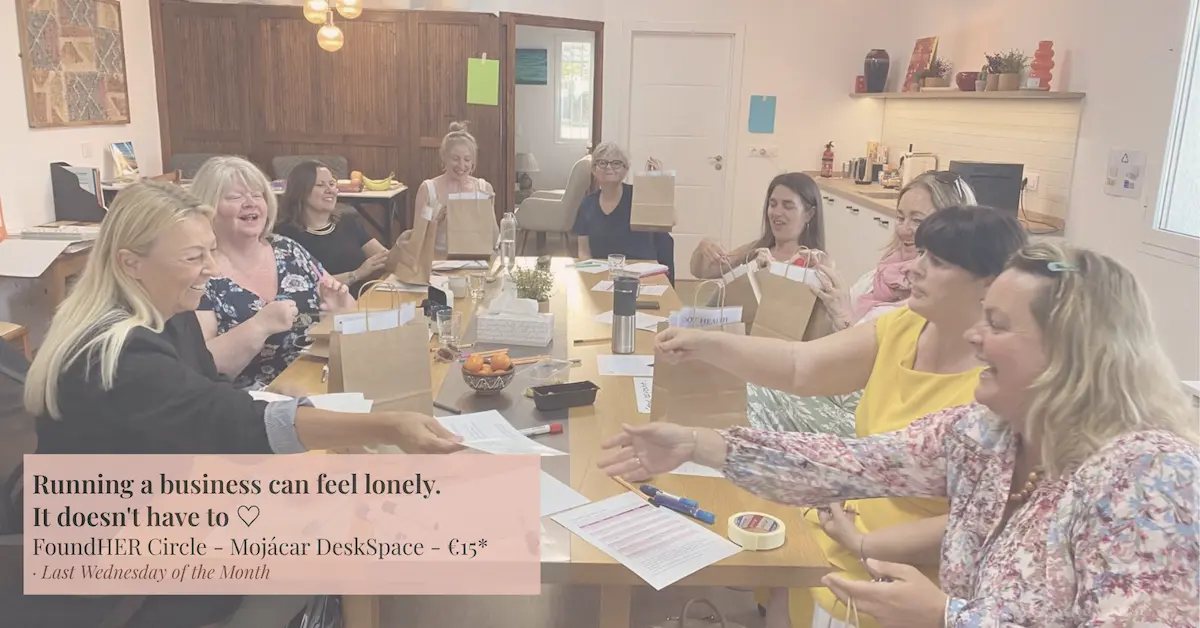 FoundHER circle for female business founders in Spain in and around Mojacar